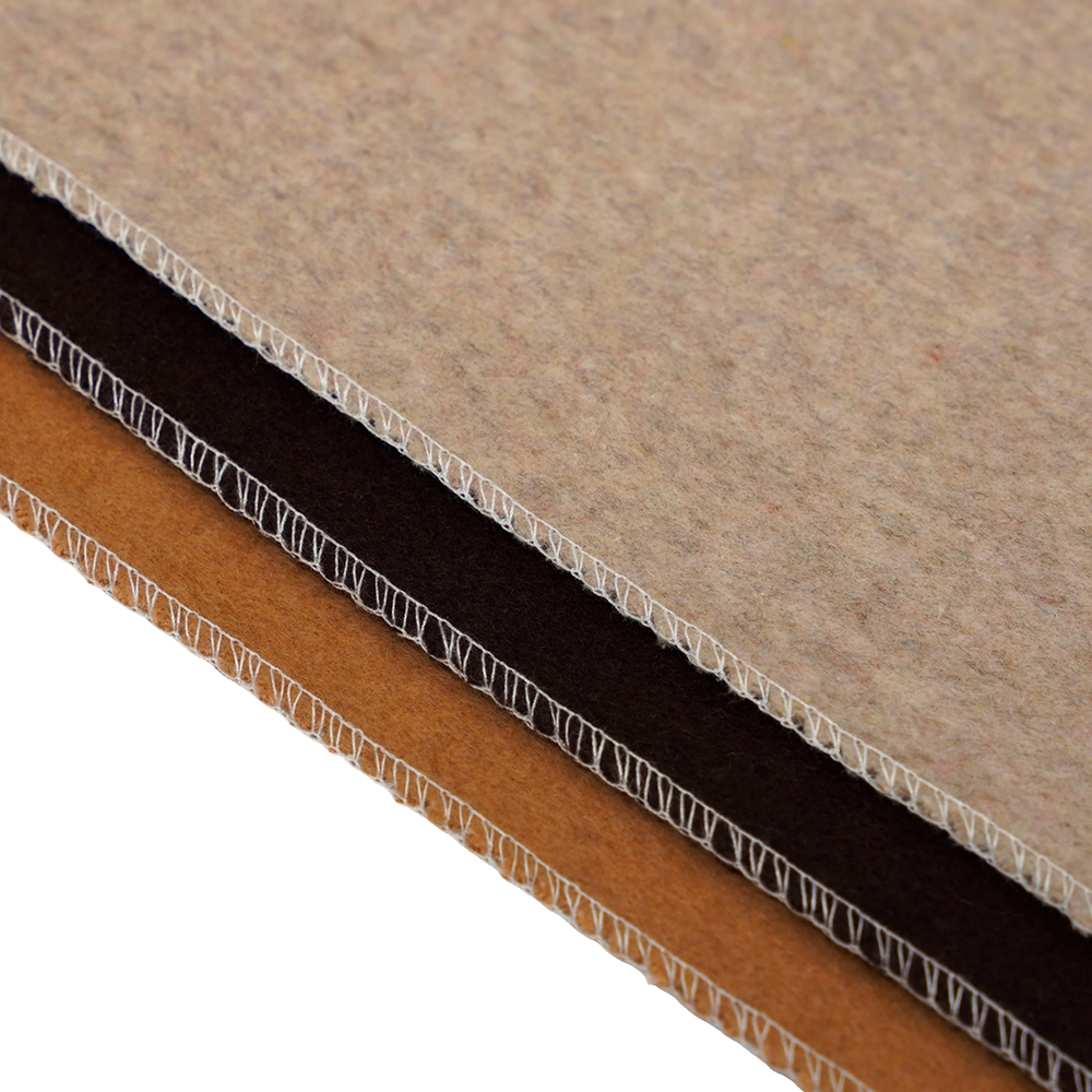 50 % lana, 40 % poliéster, 10 % otra fibra, 720 g/m, color pasta de frijol, tela gruesa de lana de doble cara, ML-0124-4382-1