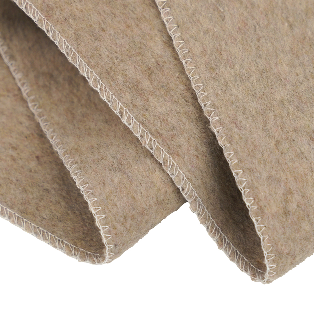 50 % lana, 40 % poliéster, 10 % otra fibra, 720 g/m, color pasta de frijol, tela gruesa de lana de doble cara, ML-0124-4382-1