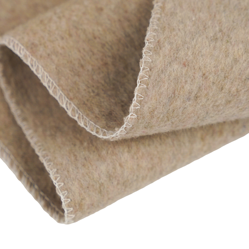 50 % lana, 40 % poliéster, 10 % otra fibra, 720 g/m, color pasta de frijol, tela gruesa de lana de doble cara, ML-0124-4382-1