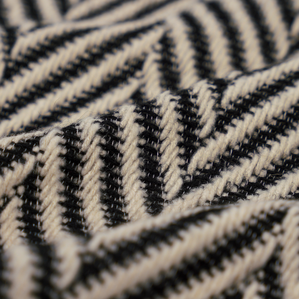 100 % otro, 720 g/m, clásico blanco y negro, hilo de tweed, ML-70230021-22090