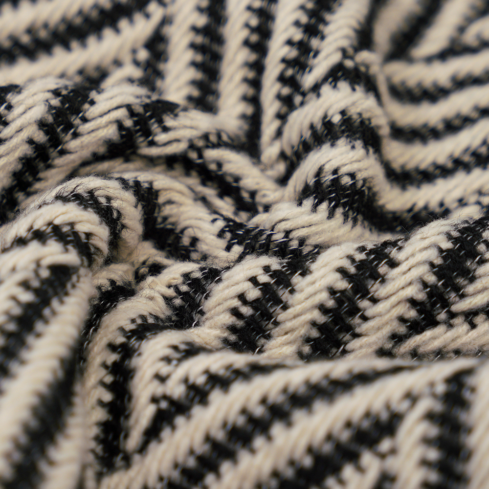 100 % otro, 720 g/m, clásico blanco y negro, hilo de tweed, ML-70230021-22090