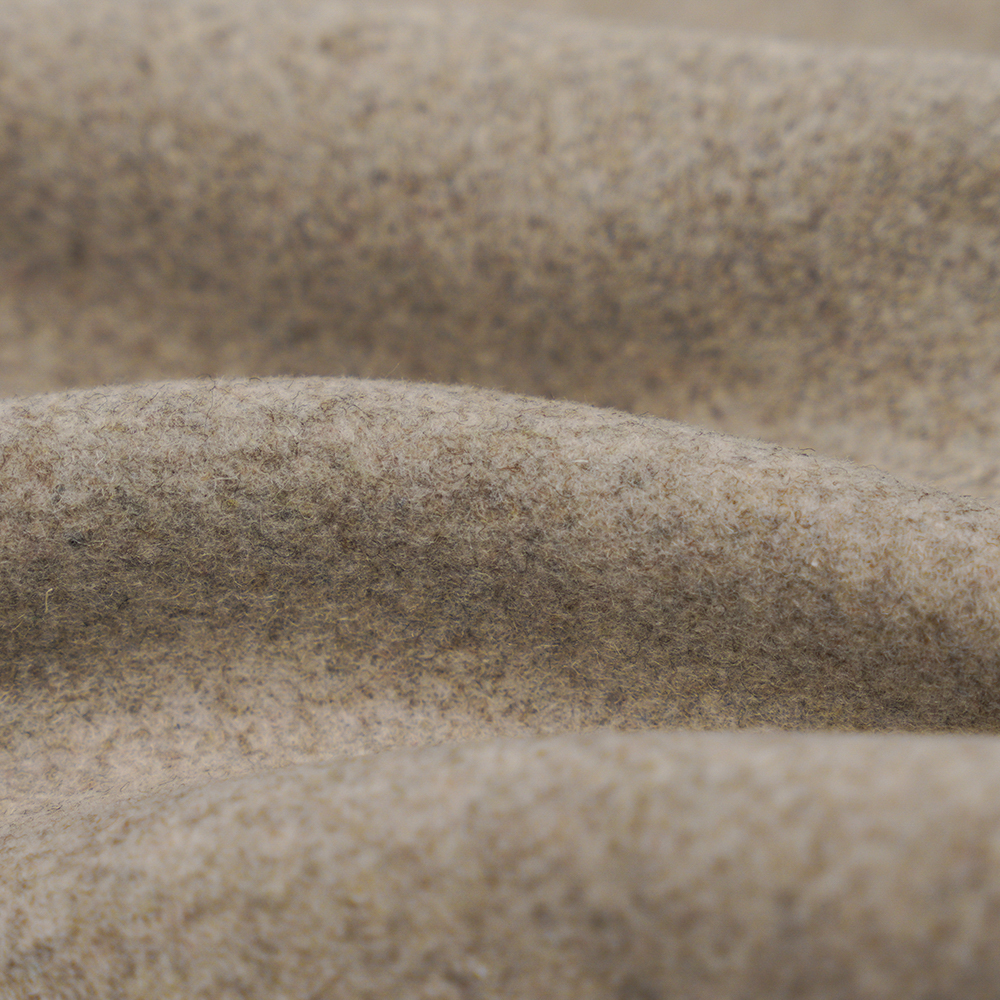 50 % lana, 40 % poliéster, 10 % otras fibras, 770 g/m, pasta de frijol ligera natural, tela sarga Melton, ML-0124-4425