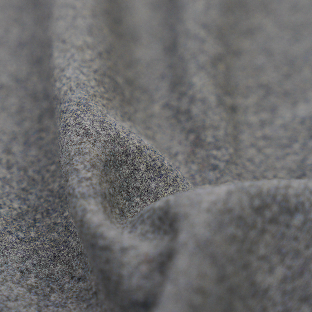 9% lana, 66% poliéster, 25% otra fibra, 400 g/m, gris, tela de franela, ML-0124-4169