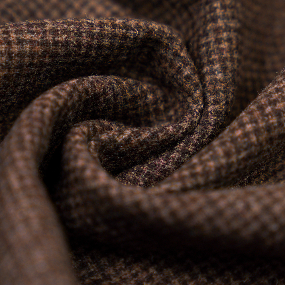 60% Lana, 30% Poliéster, 10% Otras Fibras, 300 G/M, Café Mixto + Mijo De Pasta De Frijoles Rojos, Tela De Franela, ML-S06-050