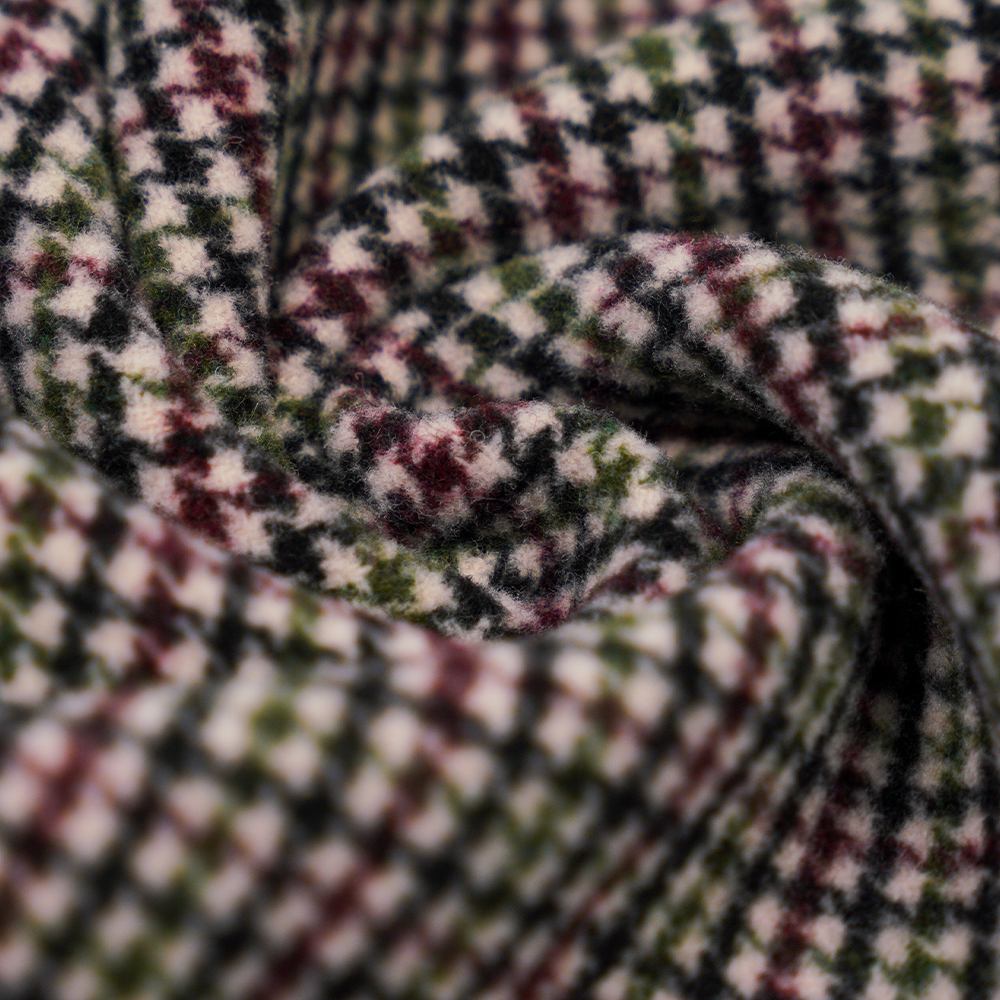 20 % lana, 70 % poliéster, 10 % otra fibra, 800 g/m, cuadros de color, tela de terciopelo de doble cara, ML-4400-3